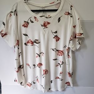 Boutique Brand Flower Print Blouse